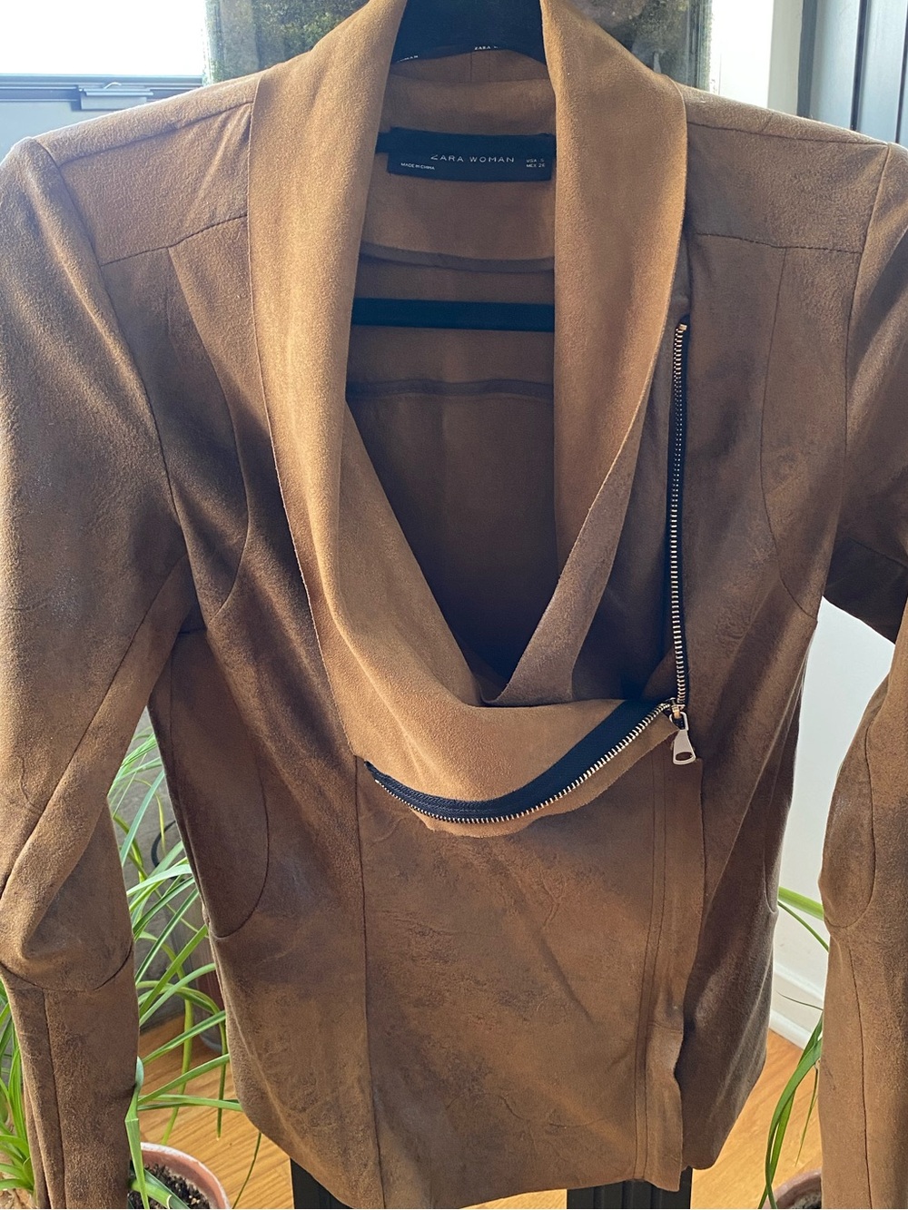Faux Leather tailored jacket